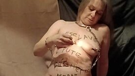 Slave Whipped With Candle Wax in Wild BDSM Session!