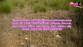 In the FOREST, a YOUNG GERMAN TEEN gets ANAL POV ASS FUCKING outdoors