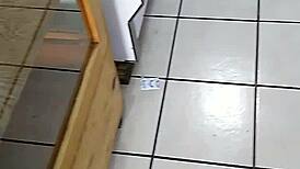 big ass mexican woman shopping in the store