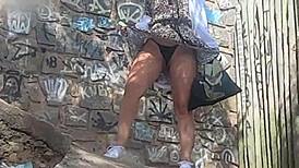 Young Girl Flashes Pussy On Beach In Public With Thong Bikini – Exhibitionism Punishment!