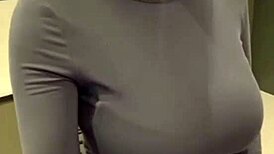 jerking off on stepmom's big milky tits feels so wrong