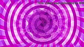 Hot girl masturbates in black stockings