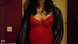 Bisexual Crossdressing Sissy Faggot Loves The Taste Of His Cum Licked From His Hand And Smeard On His Face