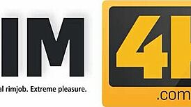 Watch this stud lick the cutie's wet pussy, then get his anus rimmed!