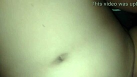 Amateur Fucks Tight Shaved Pussy with Creampie Orgasm