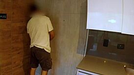 hotel waitress deepthroats guest's big cock 😏