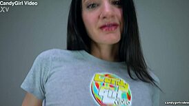 arielle lane putting them on the glass in 4k close-up