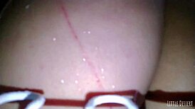 Latina Girl Spanks Ass in Shower