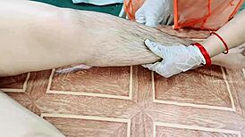 Chubby Netu, the stunning Indian BBW, gets a hot Hindi massage.