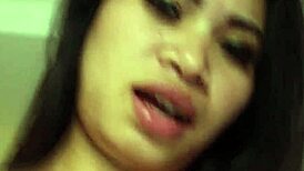 Horny Thai Amateur Cums Quickly For White Cock