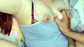 Friend's plump wife pussy makes cock cum hard.