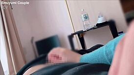 Emu Yumi Gets Handjob and Fucks Big Cock at Office!