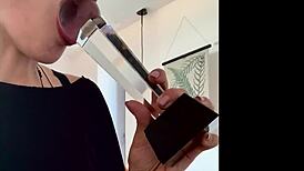 Intense Bathroom Masturbation Close-Up