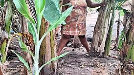 Emotional evangelical milf with big pussy peeing in public outdoors homemade