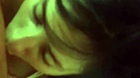 in robe, he slides dick into my mouth, i suck it good, then ride him hard, oops he cums inside 😏