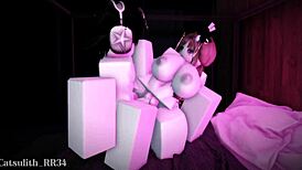 Having rough sex with a follower session.