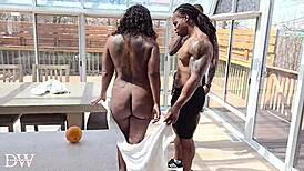 Two Ripped Studs Claim Ebony Queen Lyric Sky's Face