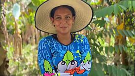 Campesina Inocente Trades Favors for Chickens in Outdoor Latina Encounter