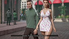 Watch this total slut wife get anal creampie from monster cock in front of her husband during their cheating game in this animation