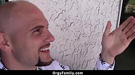 Step Bro Sneaks On Sister In Bed