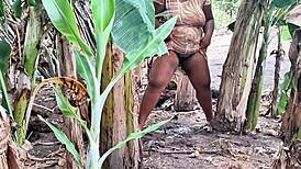 Emotional evangelical milf with big pussy peeing in public outdoors homemade