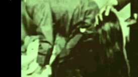 Vintage Interracial Blowjob With Hairy Pussy