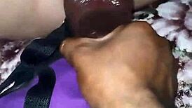 i stretched my ass with a huge toy and orgasmed everywhere