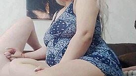 Soft dick hardens under good white nails handjob from sexy blonde with big tits