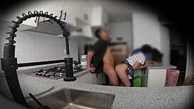 Hidden Camera Reveals Nymphomaniac Colombian Neighbor's Perfect Body In Bent Over Doggystyle!