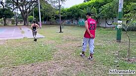 Busty Milf Silvana Lee Seduces Fitness Guy for Park Fuck - Angelcruzxx