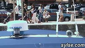 Girls Flashing and Losing Virginity on a Public Train.