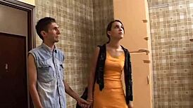 She Begs For Anal Finger During Husband's Blowjob.