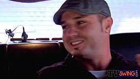 Horny wife and husband have intense sex in the shower before the party