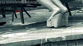 Outdoors In The Sun, Aubrey Adams Enjoys A Relaxing Rub And Fun