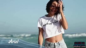 Two Petite 18+ Milf Models Ariel and Sofi Ka Strip Naked Outdoors in Ukraine