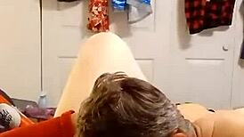 Jerry Sucks Whip Cream Off Milf's Big Tits And Eats Pussy To Orgasm