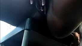 in outdoor public spot, crazy babe flashes cameltoe and squirts pussy creampie