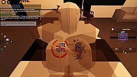 145 roblox porn blacked with cum on tits, ass, blowjob, assfucking, anal, riding