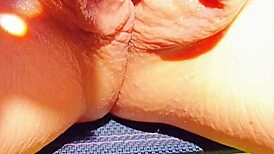 maturemons flashing my big wet meaty vulva upskirt