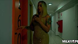 Mike Tyson enjoys a quickie with a horny blonde's big ass before his boxing match