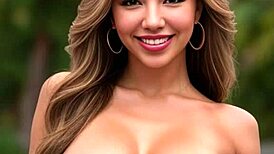 thalía moaning loud in sexy latina milf action, damn hot!