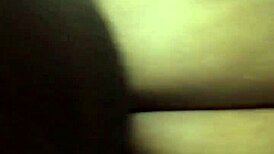 The ebony girl gets a tight pussy creampie