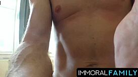 Wife's Sister Alexis Crystal Sucks Juicy Load from Husband's Buddy