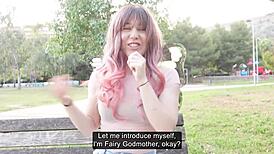 The innocent fairy learns about sex playfully