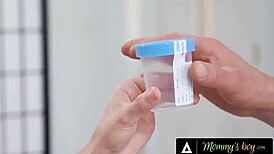 mommys boy - busty milfs reverse gangbang lucky donor for creampie!