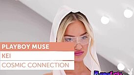 I'm cosmic teen blondie keira jackson, stripping nude and posing for playboy