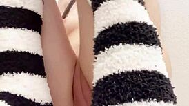 please cum inside my tight pussy while i masturbate close-up