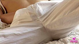 Petite Gianna U Rubs Clit Hard on Bed in Solo