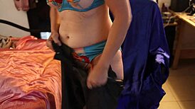 French Amateur in Satin Lingerie Enjoys Rimming and Doggystyle Fun