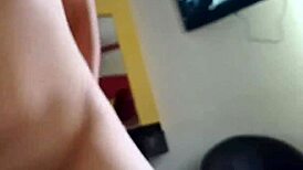 Mexican teen rides tight pussy with big natural tits intensely